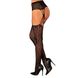 Эротические колготки-бодистокинг Obsessive Garter stockings S821 S/M/L, имитация чулок и пояса для ч