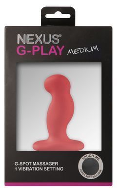 Фото 【Вибромассажер простаты Nexus G-Play Plus M Red, макс диаметр 3 см, перезаряжаемый】 артикул 【GPM003】 для покупки на FunLove