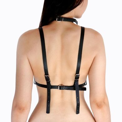 Портупея жіноча Art of Sex - Delaria Leather harness, Чорна L-2XL SO8323 фото