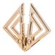 Затискачі для сосків з важкою підвіскою LOCKINK Adjustable Nipple Clamps with Heavy Pendant - Golden