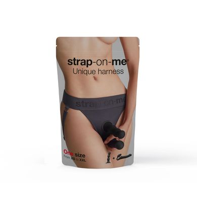 Трусики для страпона Strap-On-Me HARNAIS LINGERIE UNIQUE - One Size - GREY SO9613 фото