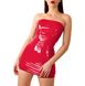 Сексуальна вінілова сукня Art of Sex - Jaklin, розмір L-2XL, колір червоний SO7508 фото 2