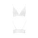 Еластичний топ з мереживом Passion PS001 TOP M, white