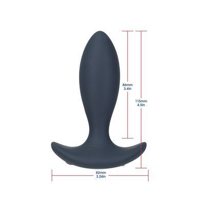 Фото 【Анальная пробка с пульсацией Lux Active &ndash; Throb &ndash; 4.5" Anal Pulsating Massager, пульт ДУ】 артикул 【SO5571】 для покупки на FunLove