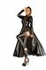 Сукня-плащ з мокрим ефектом Noir Handmade F128C Powerwetlook gown coat, S