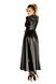 Платье-плащ с мокрым эффектом Noir Handmade F128C Powerwetlook gown coat, S