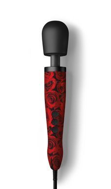 Фото 【Вібромасажер DOXY Original ROSE PATTERN, дуже потужний, живлення 220В, пульсівні вібрації】 артикул 【SX2454】 для покупки у FunLove