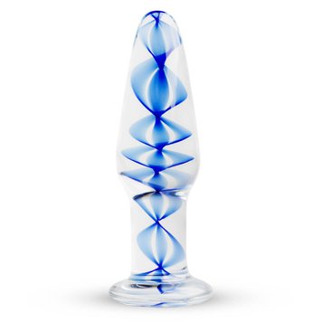 Фото 【Скляна анальна пробка з внутрішньою спіраллю Gildo Glass Buttplug No. 23】 артикул 【SO4417】 для покупки в сексшопі FunLove