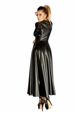 Сукня-плащ з мокрим ефектом Noir Handmade F128C Powerwetlook gown coat, L