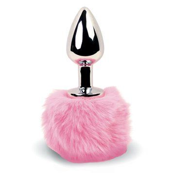 Фото 【Анальна пробка FeelzToys - Bunny Tails Butt Plug Pink】 артикул 【SO5061】 для покупки у FunLove