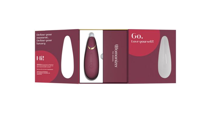 Вакуумний кліторальний стимулятор Womanizer Premium 2 - Bordeaux, функції Autopilot та Smart Silence SO8750 фото