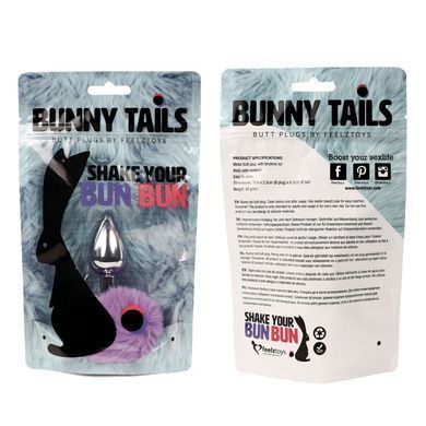 Фото 【Анальная пробка FeelzToys - Bunny Tails Butt Plug Purple】 артикул 【SO5062】 для покупки на FunLove