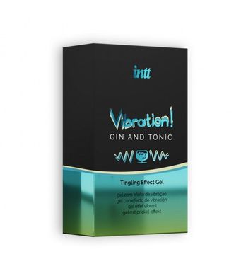 Рідкий вібратор Intt Vibration Gin Tonic (15 мл) (м'ята упаковка!!!)