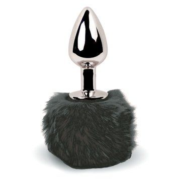 Фото 【Анальна пробка FeelzToys - Bunny Tails Butt Plug Black】 артикул 【SO5063】 для покупки у FunLove