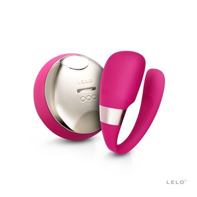 Вибратор для пар LELO Tiani 3 Cerise, 2 мотора, пульт ДУ SO8115 фото