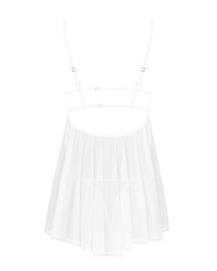 Фото 【Пеньюар і трусики Obsessive Heavenlly babydoll & thong XS/S】 артикул 【SO8163】 для покупки у FunLove