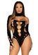 Бесшовное боди на одно плечо Leg Avenue Seamless thong back bodysuit, One Size, черное