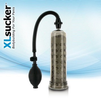 Фото 【Вакуумна помпа XLsucker Penis Pump Black для члена довжиною до 18см, діаметр до 4 см】 артикул 【E22145】 для покупки в сексшопі FunLove