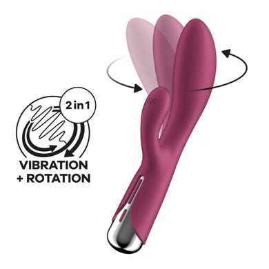 Вибратор-кролик с ротацией Satisfyer Spinning Rabbit 1 Red, 3 мотора