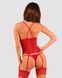 Прозрачный корсет Obsessive Lacelove corset XL/2XL Red, кружево, подвязки для чулок SO8651 фото 7