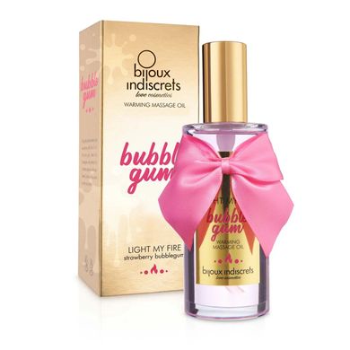 Розігрівальна олія Bijoux Indiscrets Light my Fire – Strawberry Bubblegum SO9343 фото