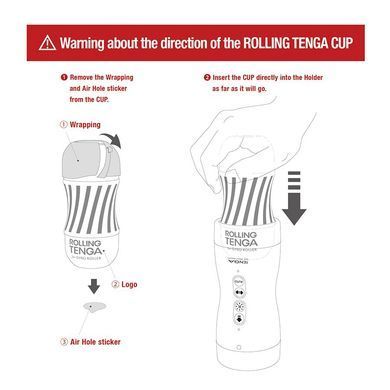 Фото 【Автоматичний мастурбатор Tenga VACUUM GYRO ROLLER SET, ротація та вакуум, сумісний з Tenga Cup】 артикул 【SO7041】 для покупки у FunLove