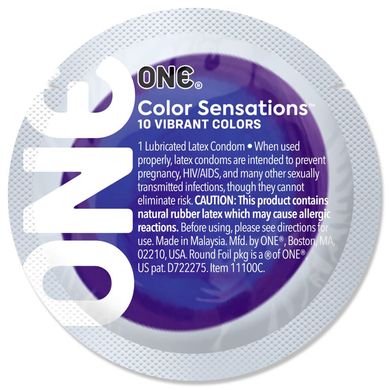 Презерватив ONE Color Sensations - Struck by ONE (Lavender) 1 шт