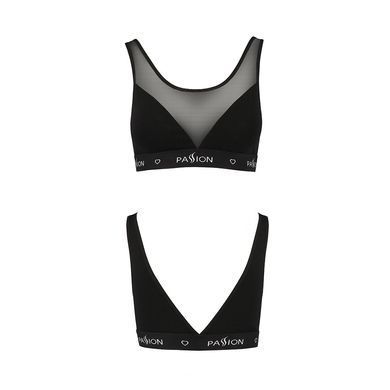 Фото 【Топ с прозрачной вставкой Passion PS002 TOP S, black】 артикул 【SO4201】 для покупки на FunLove