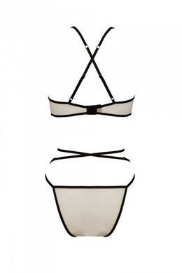 Фото 【Комплект білизни Passion CHIKA SET, XXL/XXXL, cream, топ, трусики】 артикул 【SO9700】 для покупки у FunLove