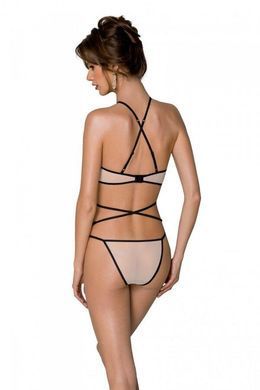 Фото 【Комплект білизни Passion CHIKA SET, XXL/XXXL, cream, топ, трусики】 артикул 【SO9700】 для покупки у FunLove