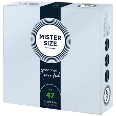 Презервативы Mister Size - pure feel - 47 (36 condoms), толщина 0,05 мм SO8049 фото