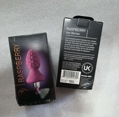 Анальний вібростимулятор Rocks Off Ass-Berries 7 Raspberry (м'ята упаковка) RO1491-R фото