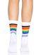 Носки женские в полоску Leg Avenue Pride crew socks Rainbow, 37–43 размер