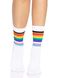 Носки женские в полоску Leg Avenue Pride crew socks Rainbow, 37–43 размер