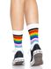 Носки женские в полоску Leg Avenue Pride crew socks Rainbow, 37–43 размер