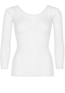 Сетчатый топ Leg Avenue Long Sleeves T-Shirts White, One Size