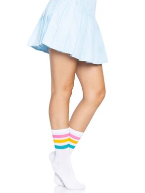 Шкарпетки жіночі в смужку Leg Avenue Pride crew socks Pansexual, 37–43 розмір SO8585 фото