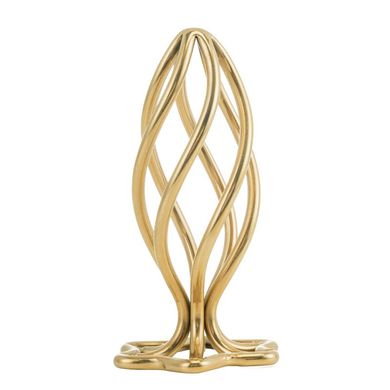 Анальна пробка LOCKINK SEVANDA Hollow Spiral Golden Metal Anal Plug - M size