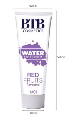 Змазка на водній основі BTB FLAVORED RED FRUITS з ароматом червоних фруктів (100 мл) SO7533 фото