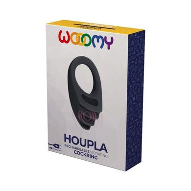 Эрекционное виброкольцо Wooomy Houpla, 10 режимов вибрации, диаметр 3 см SO7439 фото