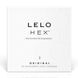 Презервативи LELO HEX Condoms Original 3 Pack, тонкі та суперміцні