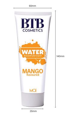 Змазка на водній основі BTB FLAVORED MANGO з ароматом манго (100 мл) SO7535 фото