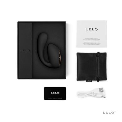 Смарт-вибратор LELO Ida Wave Black, вагинально-клиторальный, технология WaveMotion, 2 мотора SO8076 фото