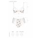 Эротический комплект с рисунком Passion LOVELIA BIKINI S/M, white