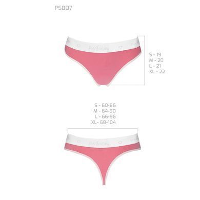 Фото 【Спортивні трусики-стрінги Passion PS007 PANTIES XL, pink】 артикул 【SO4258】 для покупки у FunLove