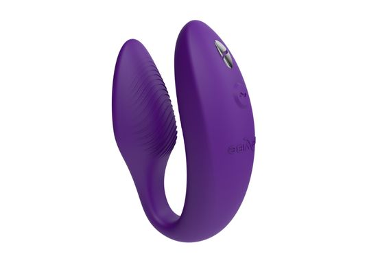 Смарт-вибратор для пар We-Vibe Sync 2 Purple, 10 виброрежимов, пульт ДУ SO8762 фото