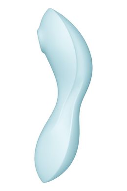 Вакуумний смарт-стимулятор із вібрацією Satisfyer Curvy Trinity 5 (Blue) (порвана упаковка!!!) SO6726-R фото