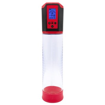 Фото 【Автоматична вакуумна помпа Men Powerup Passion Pump Red, LED-табло, перезаряджувана, 8 режимів】 артикул 【SO6226】 для покупки в сексшопі FunLove