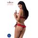 Комплект белья CHERRY SET OpenBra red S/M - Passion Exclusive: открытый лиф, трусики-юбочка PS25508 фото 2