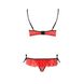 Комплект білизни CHERRY SET OpenBra red S/M - Passion Exclusive: відкритий ліф, трусики-спідничка PS25508 фото 6